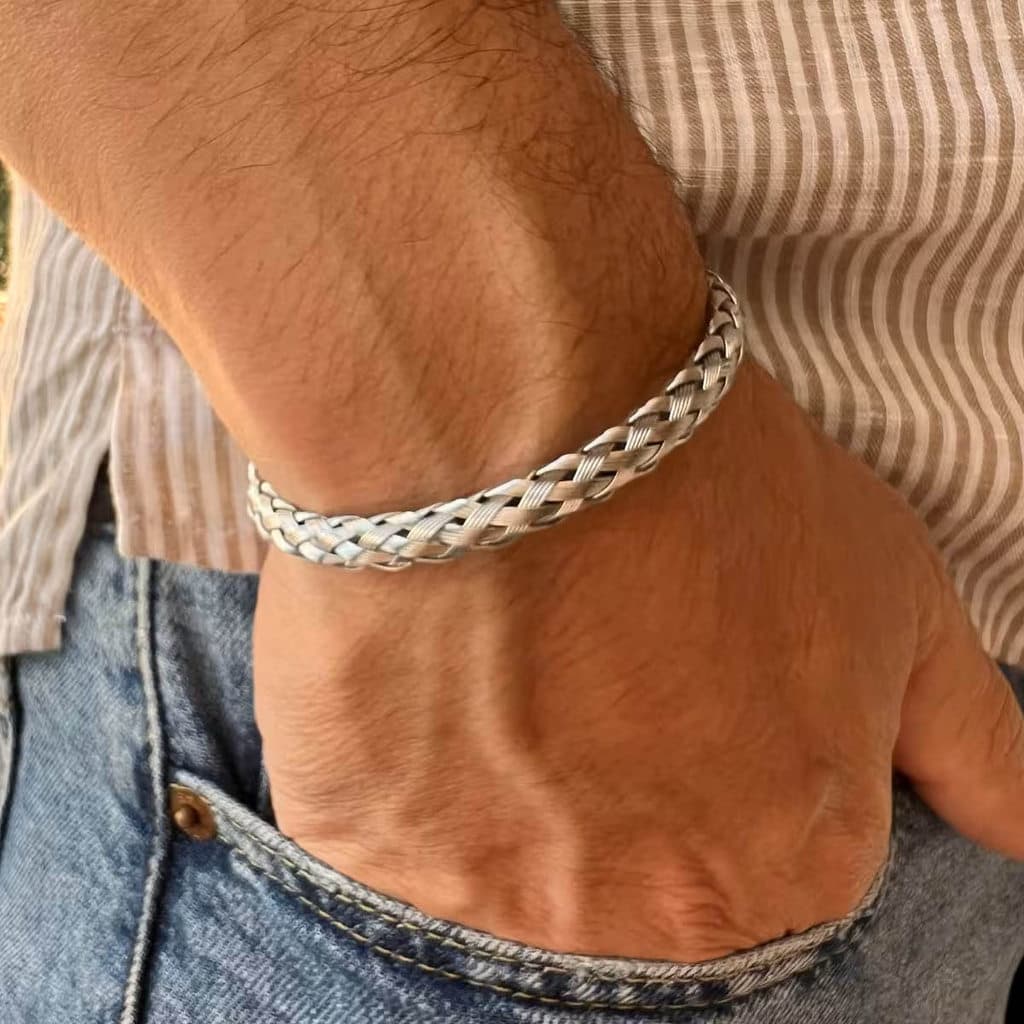 Bracelete Masculino Kato em Aço Inox Ajustável