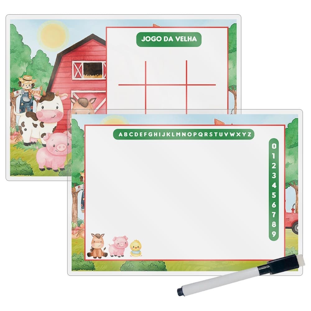 Lousa Magica Lembrancinhas No Tema Fazendinha Menino ou Menina Para Aniversario Envio imediato.