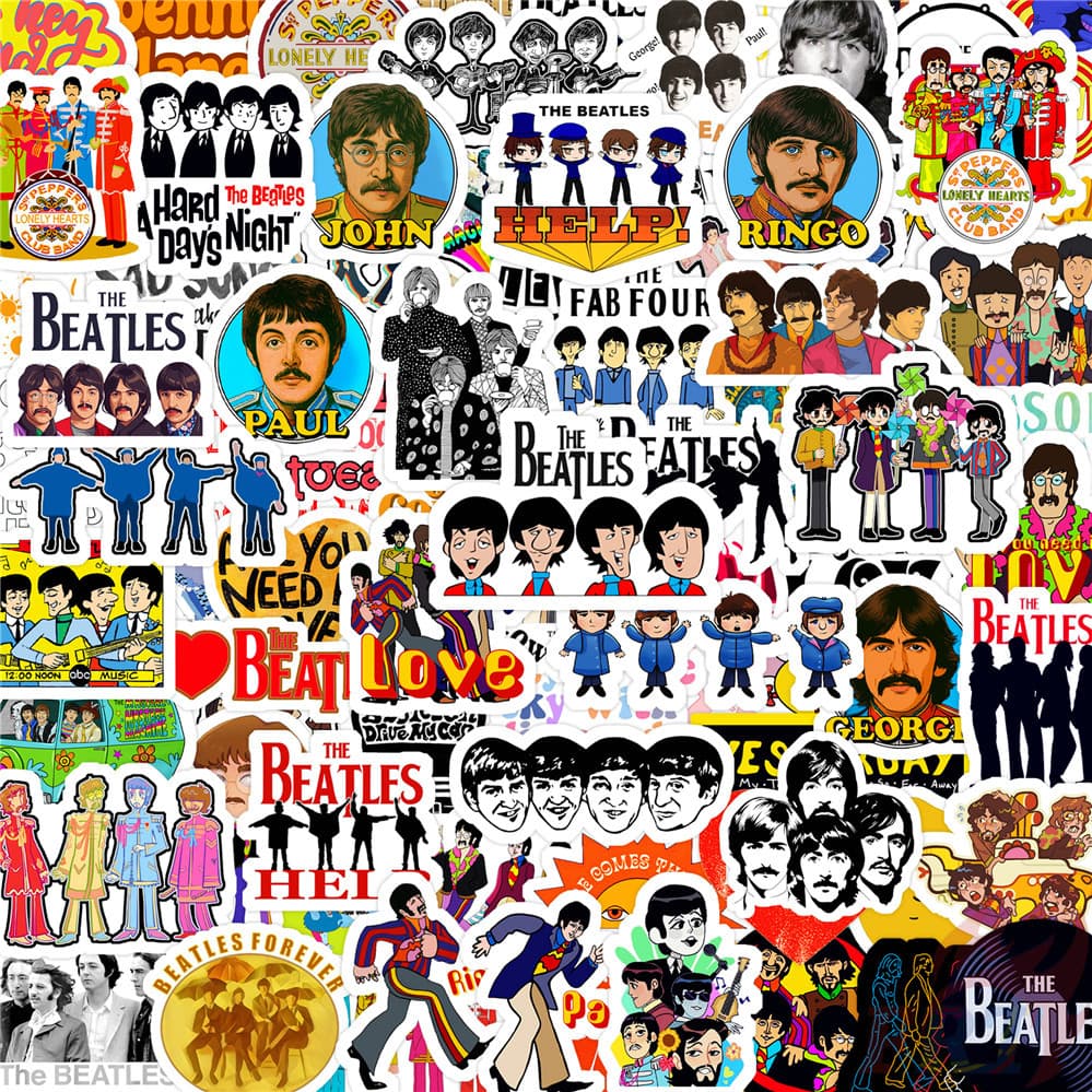 125 Pçs/Set ★ Adesivos Manuais Do Mini Diário Da Banda De Rock Dos Beatles Q-2 DIY Fashion Scrapbooks Álbum Decoração De