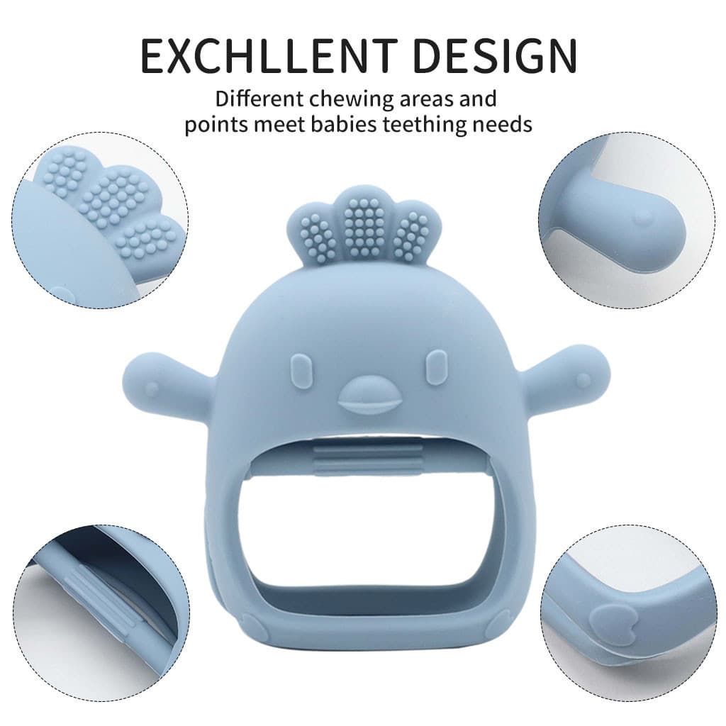 Brinquedos De silicone Para Dentição Bebês Com Mais De 3 Meses , Mordedor De Pulso À Prova De Queda , Mastigar , Sem BPA