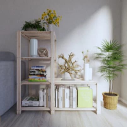Estante Para Livros Livreiro Organizador Multiuso De Madeira