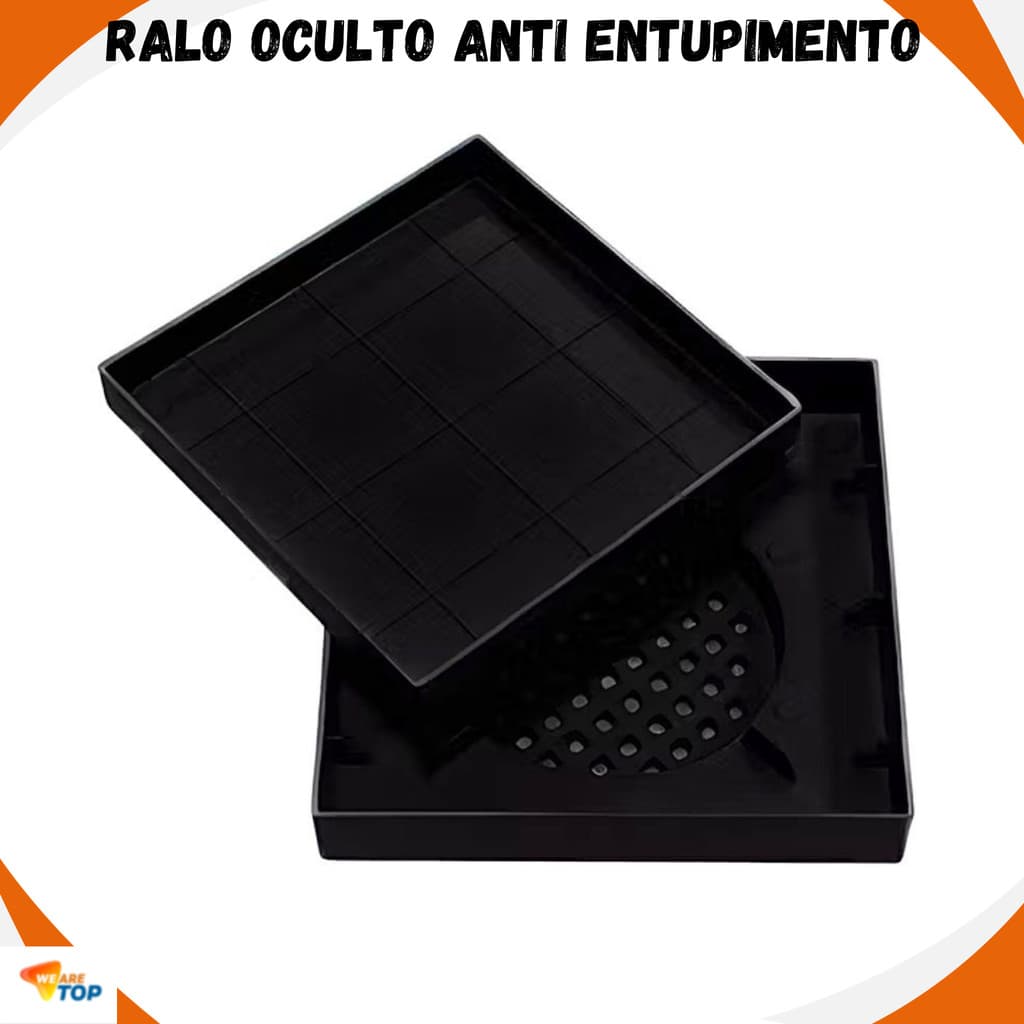 Ralo 15x15 Protetor de Ralo Banheiro Anti Entupimento Anti Odor Ralo Oculto Filtro de Cabelo Universal  Top