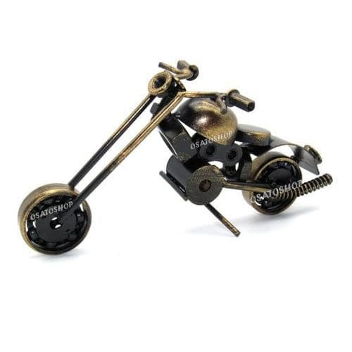 Enfeite Miniatura Motocicleta Moto Antiga Metal Presente Top