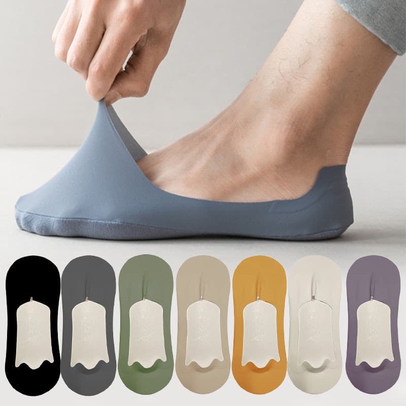 5 pares de meias respiráveis ultrafinas masculinas de verão 9CJY
