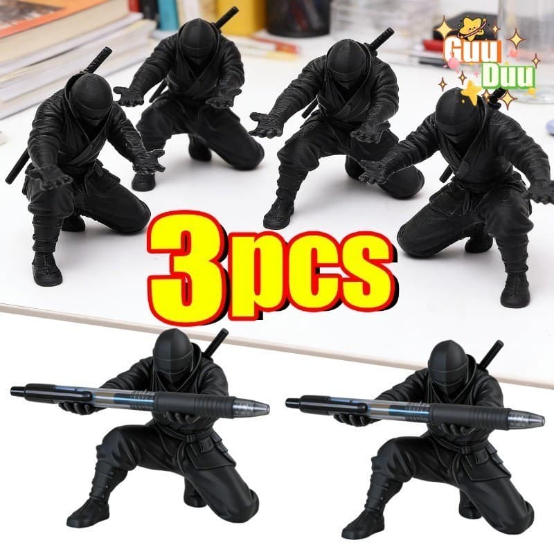 [GUUDUU] Porta-Canetas Ninja Warrior-Suporte Para Pincéis De Maquiagem De Papelaria-Presente Estudantes De Fãs De Anime