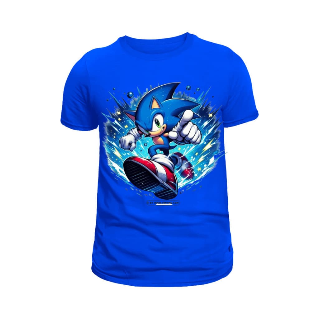Camiseta Camisa Sonic Infantil e Adulto Blusa unissex 100% Algodão Envio imediato Linda