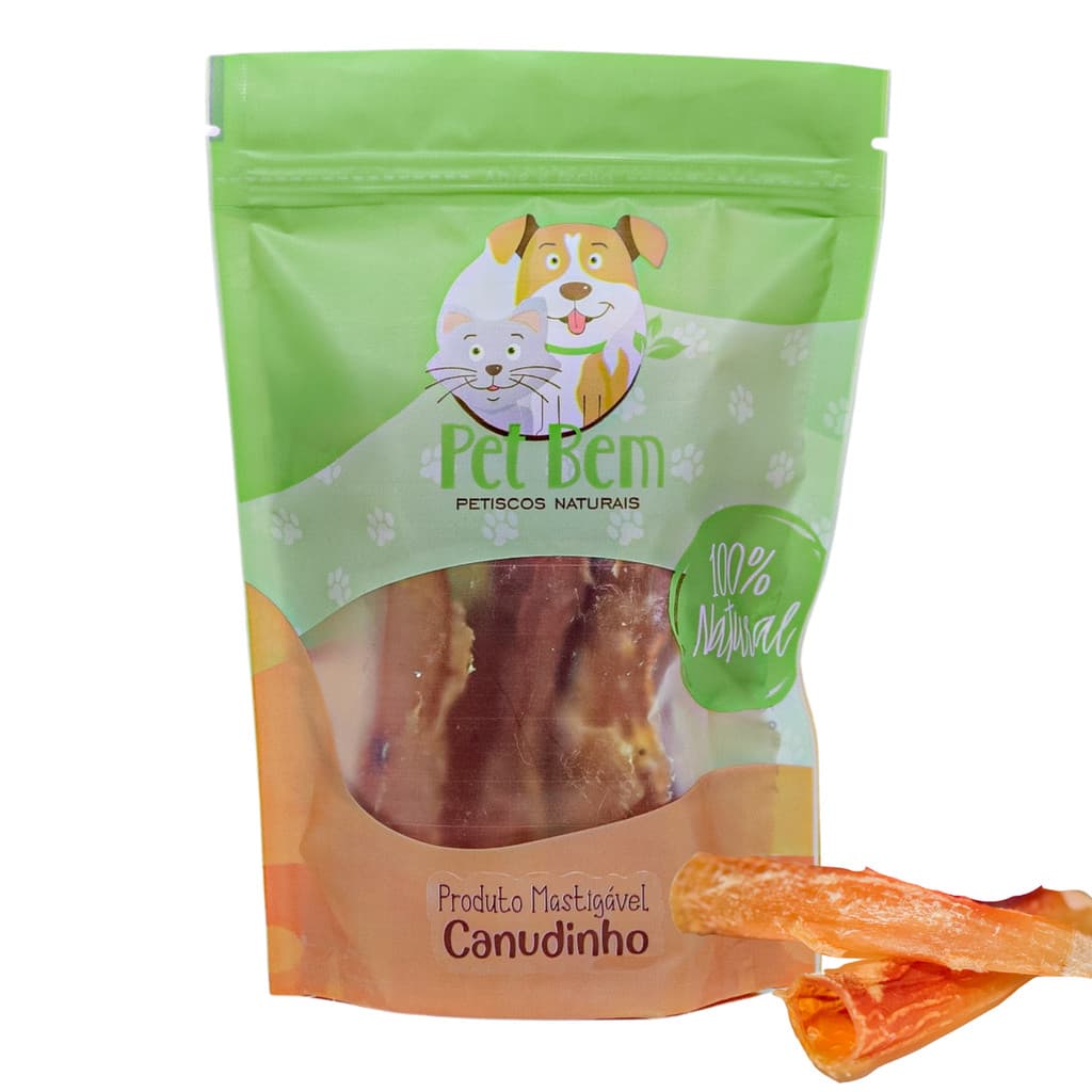 Canudinho 70g (Aorta Bovina Desidratada) - Pet Bem