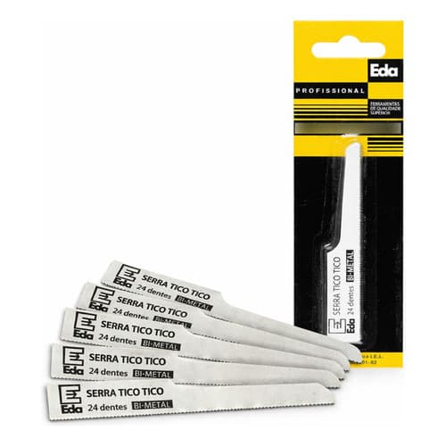 Kit 5 Serra Tico Tico Para Máquina Pneumática Bimetal Serra Profissional