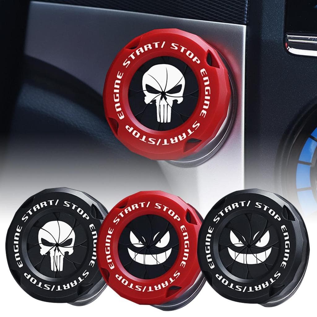 Capa Decorativa Para Botão De Partida De Carro , Protetor De Ignição À Prova De Poeira , Sedan SUV aderibr