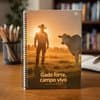Caderno Universitario Capa Dura 1 Materia 160 Folhas Resistente Papel Branco Tema Agricultura