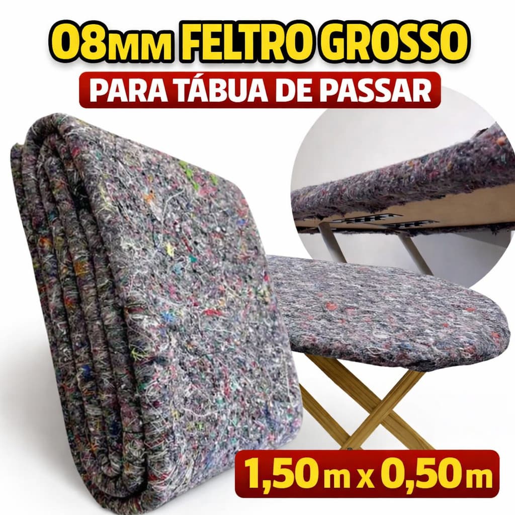 Manta de Feltro Grossa para T谩bua de Passar Roupa