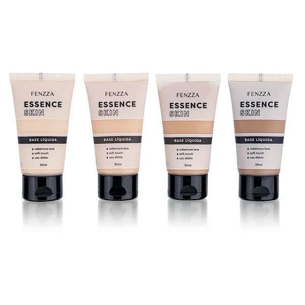 Base Líquida  Fenzza Essence Skin 30ml | Cobertura Leve | Efeito Natural | Uso Diário