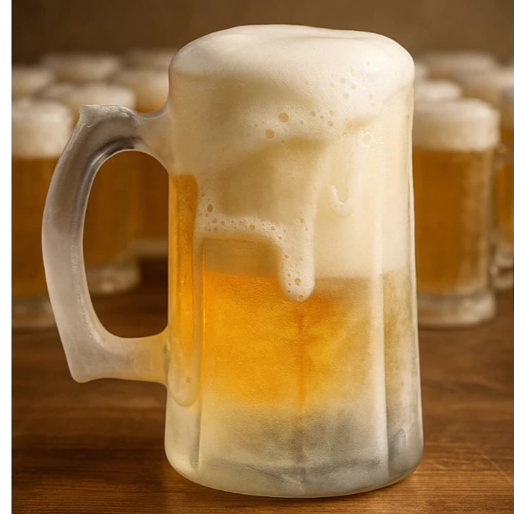 Jogo 18 Canecas de Chopp Bar Restaurante Zero Grau congelar Envio Imediato Resistente Vidro Grosso
