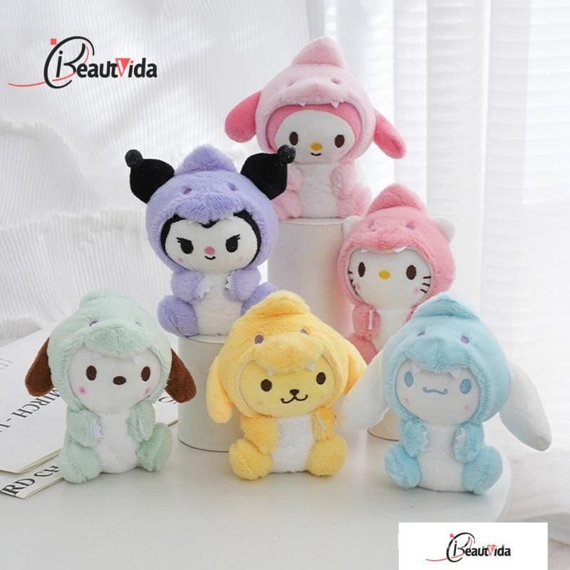 Sanrio Kawaii Anime Brinquedos De Pelúcia Boneca Kuromi Cinnamoroll Hello Kitty My Melody Macia Para Meninas E Cria
