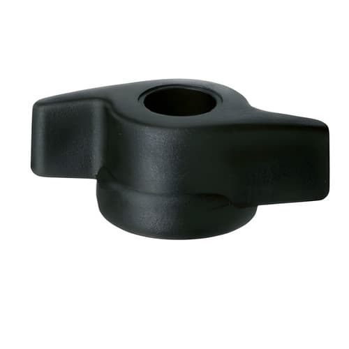10x Porca Manípulo Fêmea Borboleta Rosca Preto 1/4 Polegada