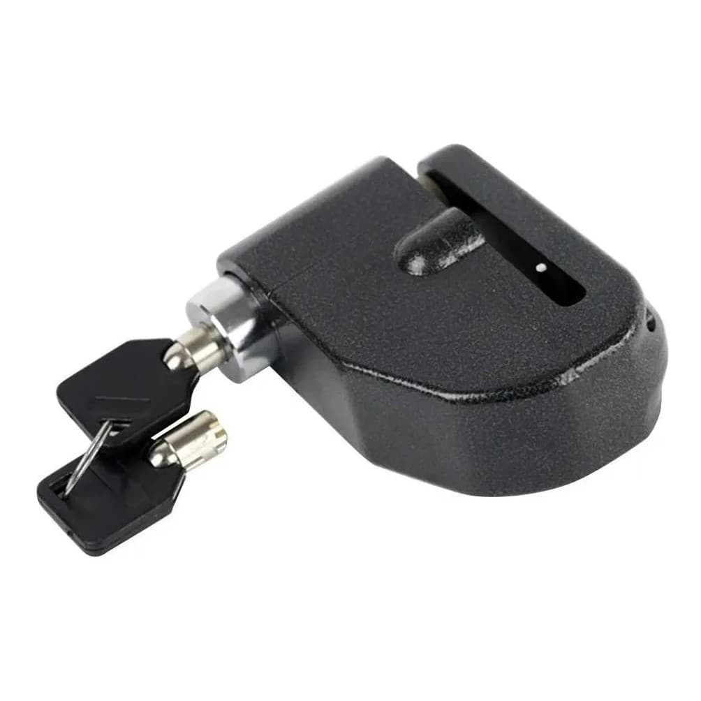 Trava Disco Anti Furto Com Alarme Sirene Para Bike Moto
