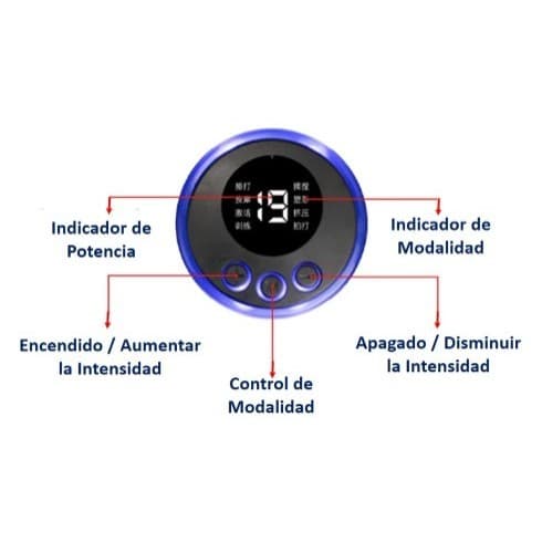Mini Massageador Elétrico Portátil Recarregável Eletroterapia Pescoço e Perna - Bivolt