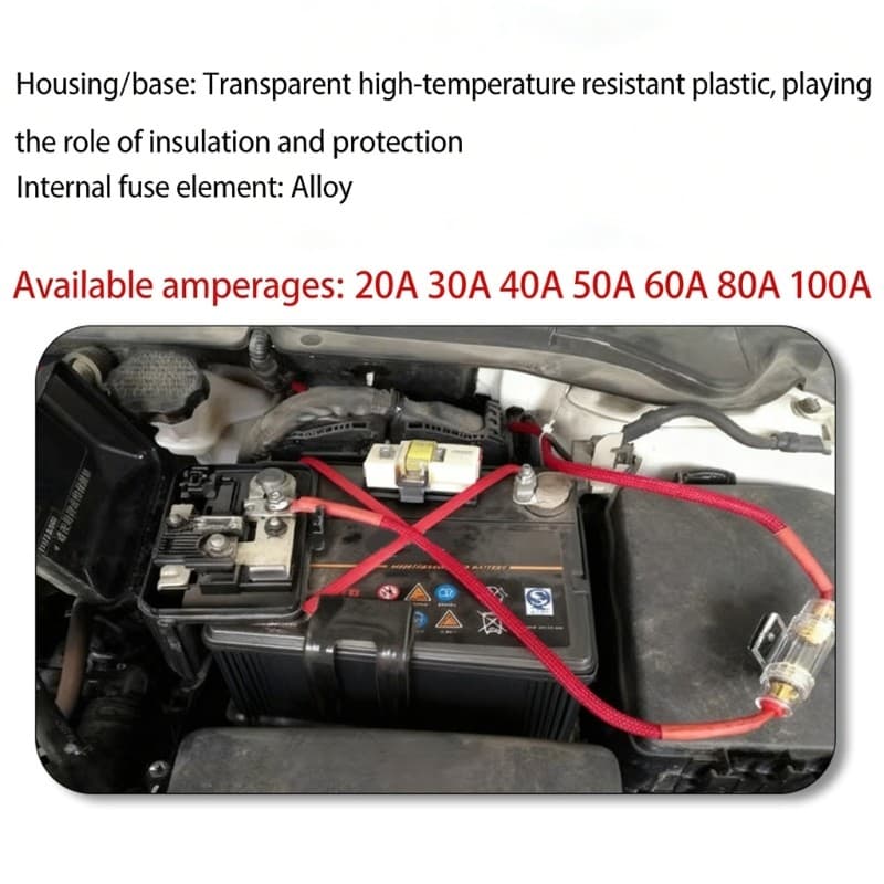 Estone 20A 30A 40A 50A 60A 80A 100A Auto Recuperação Fusíveis Modificado Adaptador Disjuntor Para Carro Woofer I