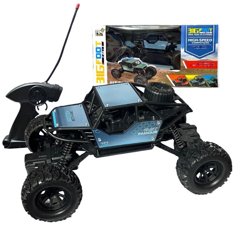 Carrinho Infantil Grande Controle Remoto Recarregável 4x4