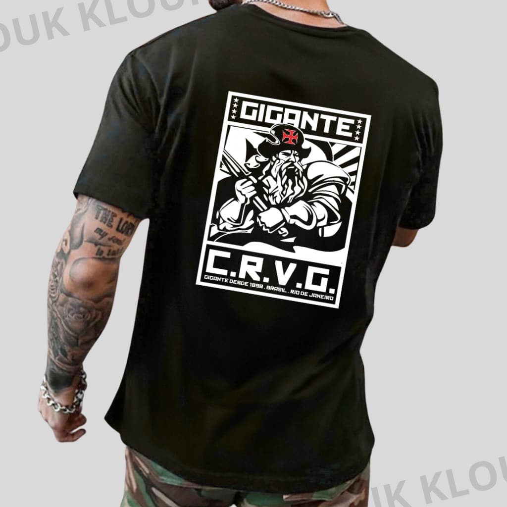 Camiseta Vasco Da Gama  Time Torcida Gigante Da Colina CRVG 1898 Torcedor 100% Algodão