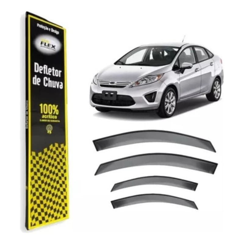 Calha De Chuva New Fiesta Sedan 2011 A 2019 4 Portas