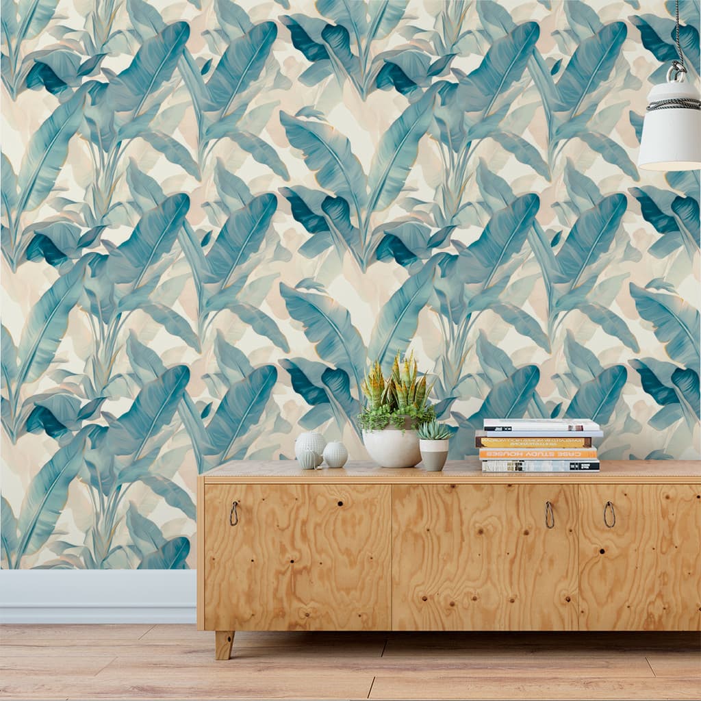 Papel de Parede Folhas 3D Autocolante Lavável