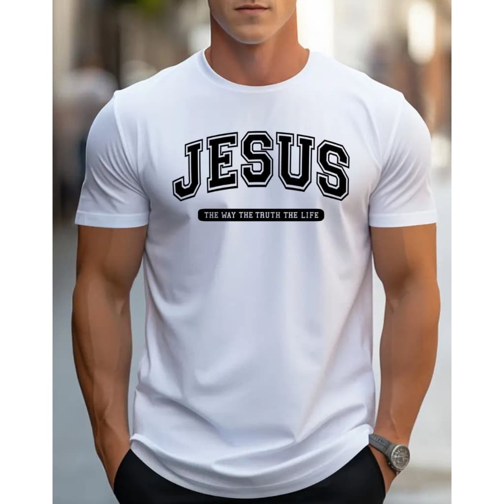 T-Shirt Camiseta Masculina Jesus Urban Street Camisa 100% Algodão