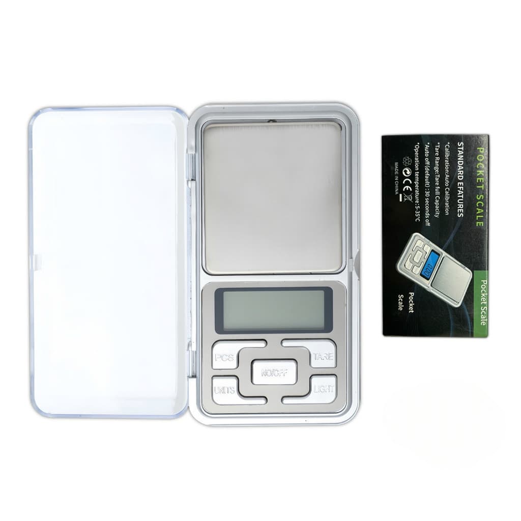 Kit 4 Mini balança digital de precisão de 0.1 a 500gr para joias ouro farmácia e outros