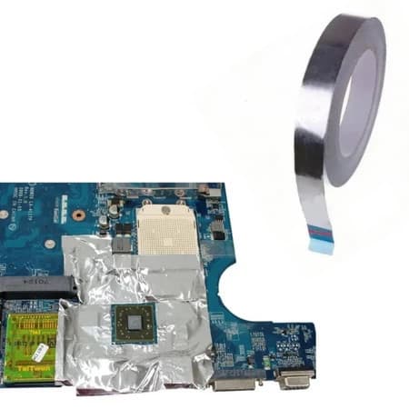 Kit Com  5 Fitas  Adesiva Alumínio Puro Térmica Blindagem Retrabalho 2,5 cm