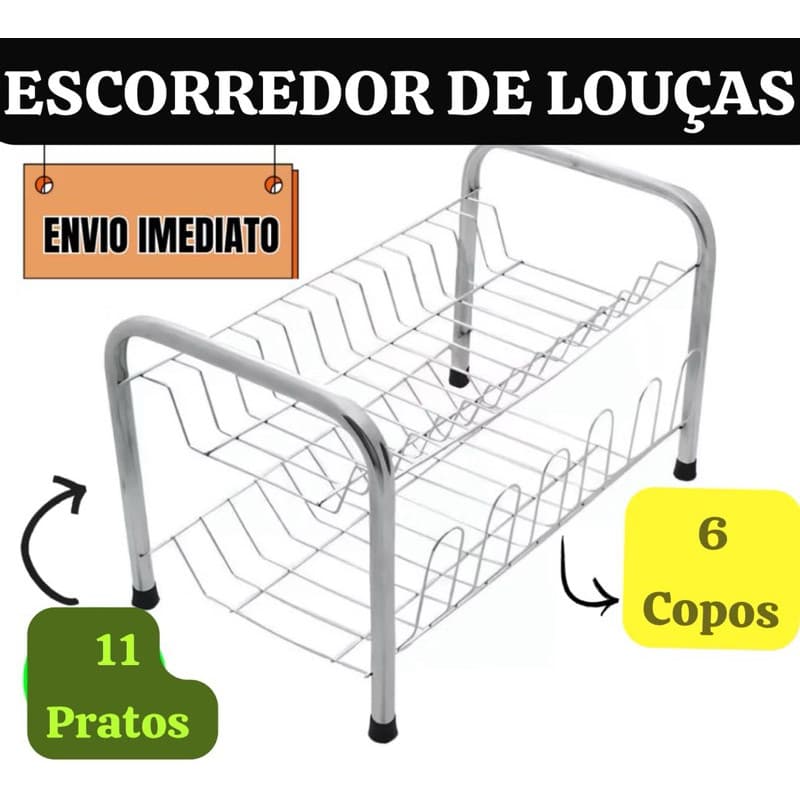Escorredor de pratos e louças