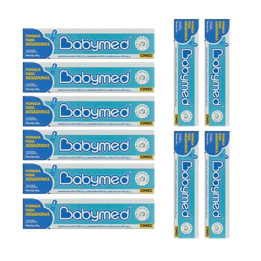 Babymed Azul Pomada Assaduras 100mg Kit 10 - 45g - Cimed
