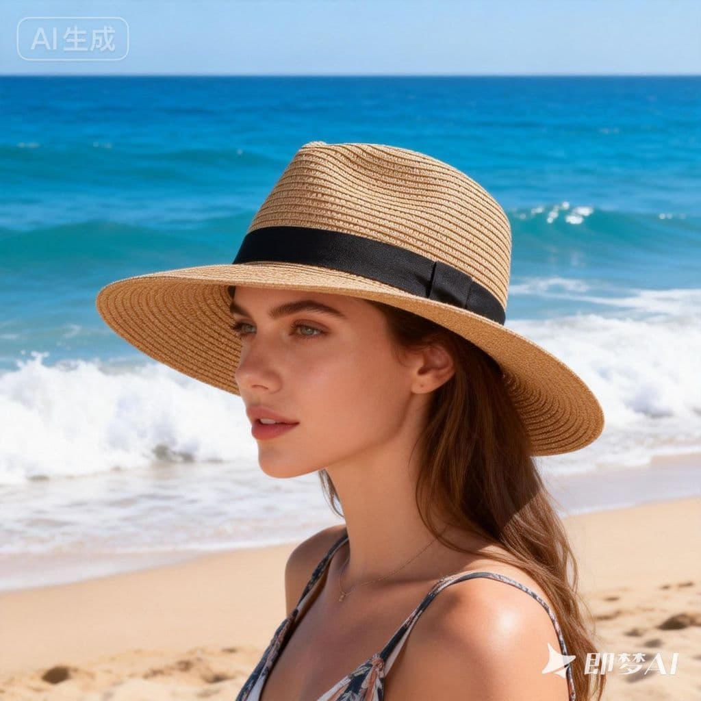 Chapéu de Palha Estilo Panamá Elegante Atemporal e Ideal para Sol e Verão 02