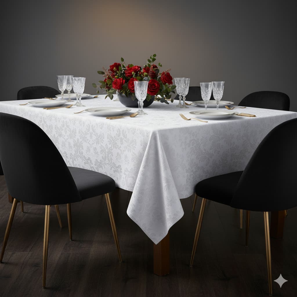 Toalha de Mesa de Jantar Jacquard Varias cores e Tamanhos de Mesa-CB