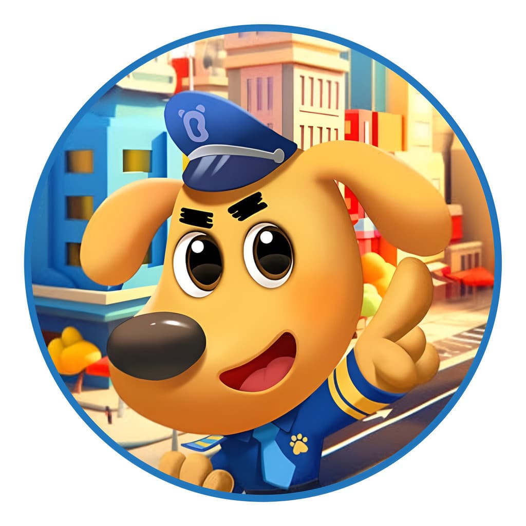 Capa Mini Painel Redondo 50x50 Detetive Labrador Infantil Com Elástico