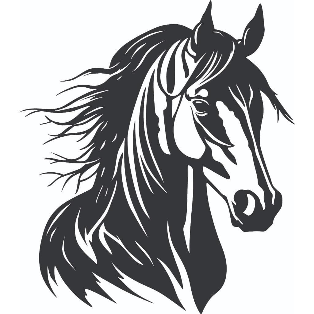 Quadro Decorativo Cavalo MDF Vazado Para Parede Sala Quarto Escritório Decoração Rústica Moderna Premium Elegante
