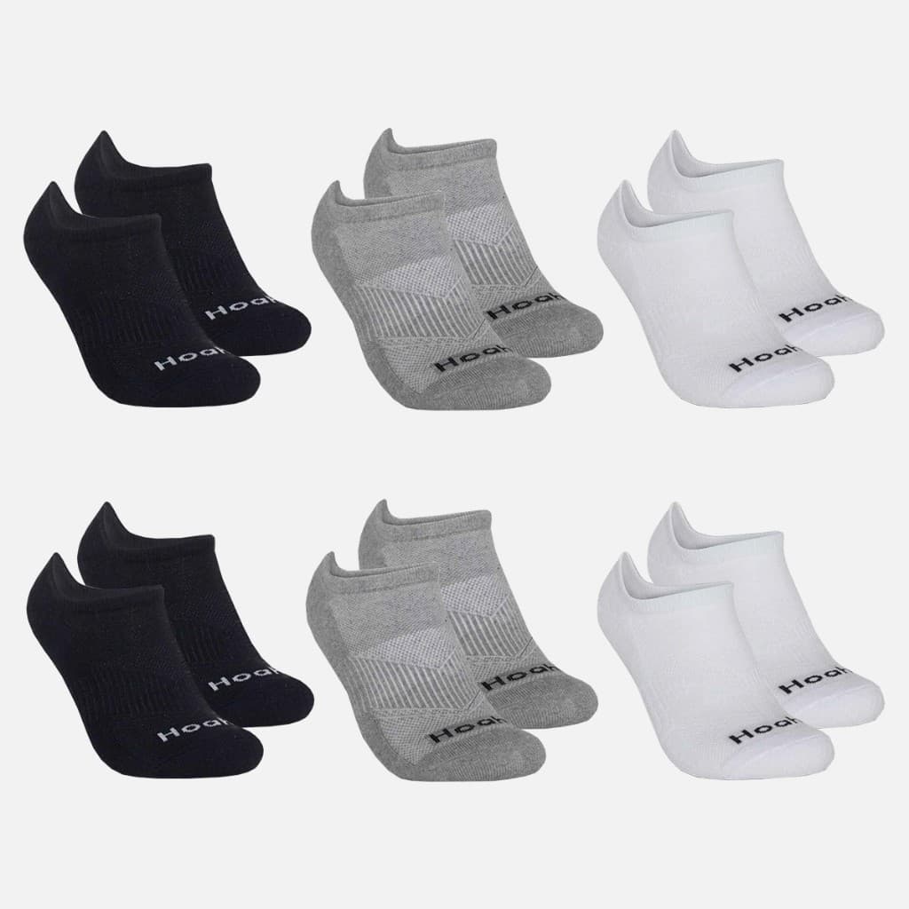 Meias Soquete Kit 6 Pares de Algodão Elastano Calcanhar Verdadeiro Confortáveis Hoahi