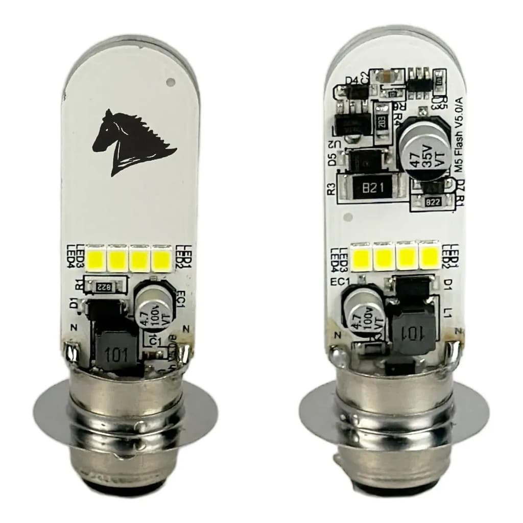 Lâmpada Farol 12v M5 Led 5w Bros Biz Super Bca 6500k Strobo
