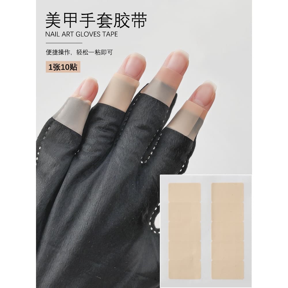 Luvas descartáveis anti-ultravioleta de meio dedo para manicure, luvas anti-lâmpada, lâmpada de manicure, luvas sem dedo