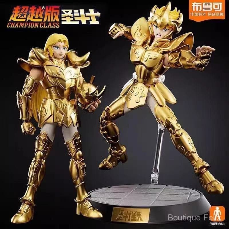Blokees Cavaliers De Ouros Mu Figuras De Áries/Aioria De Leão/Miro De Escorpião Figura De Ação