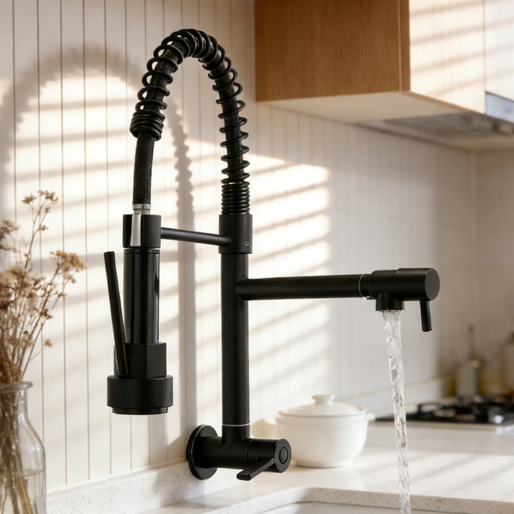 Torneira De Cozinha Gourmet Com Extensor Removível De Mesa/Spray De Parede