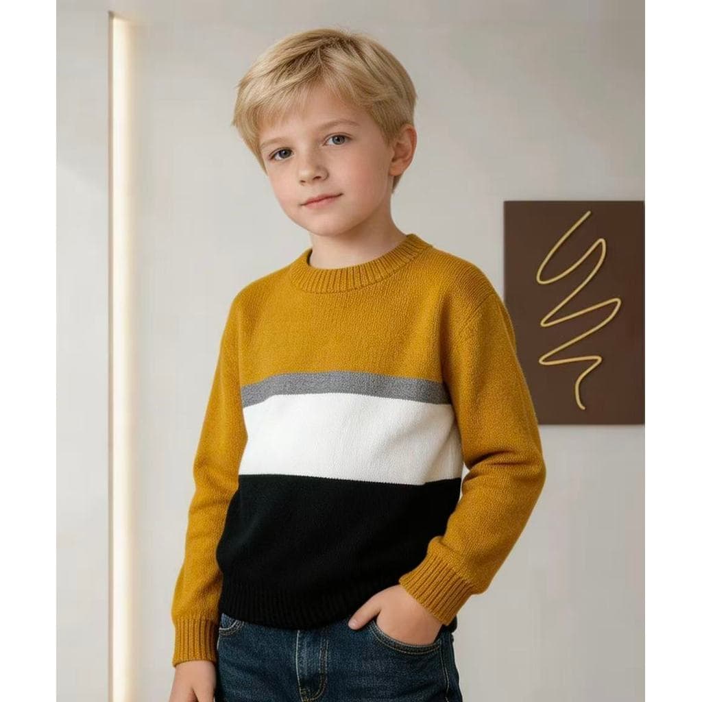 Novo suéter de tricô para meninos e meninas, adequado para uso no outono e inverno
