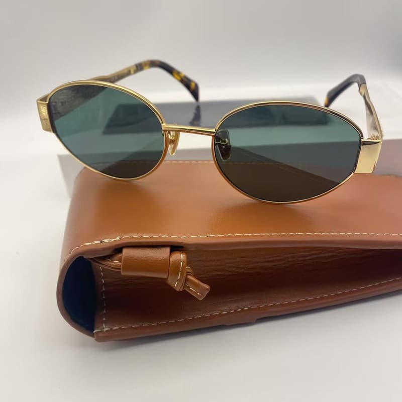 Óculos De Sol Ovais Para Mulheres , Retrô Com Proteção Ocular De Verão De Designer UV400