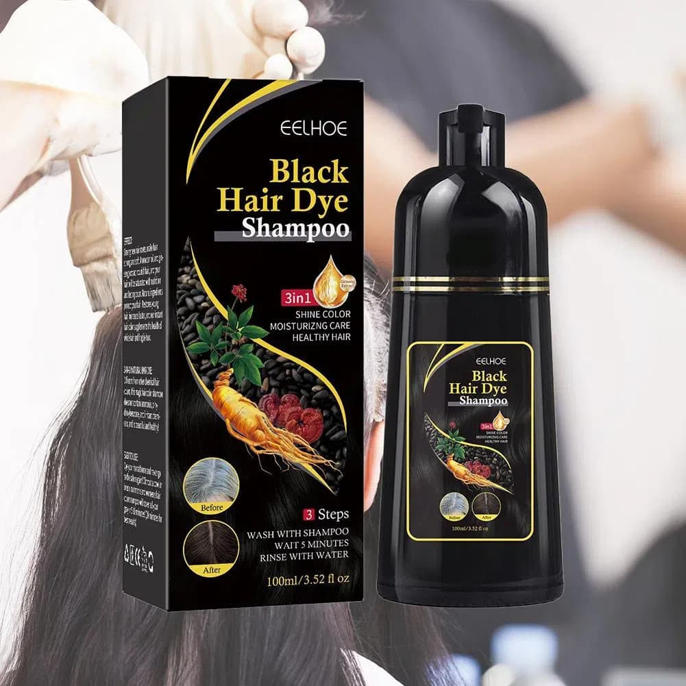 Promoção Shampoo Tintura Capilar Natural Preto Creme Branco Cinza