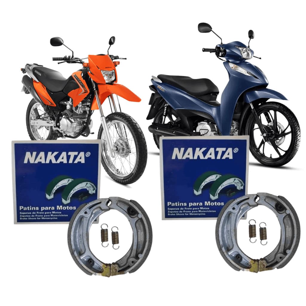 Kit Patins Lona De Freio Biz 100/ 125 Bros 125/150/160 Nakata