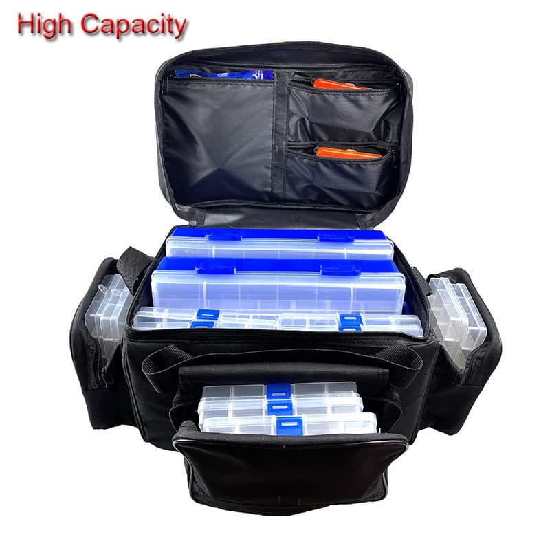 Bolsa de Pesca de Grande Capacidade à Prova d'Água Multifuncional, Bolsa de Cintura para Iscas, Bolsas de Ombro para Pes