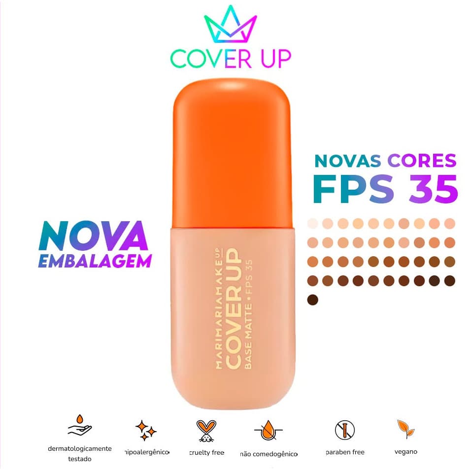 Mari Maria Base Cover Up Base Liquida Matte Escolha sua Cor