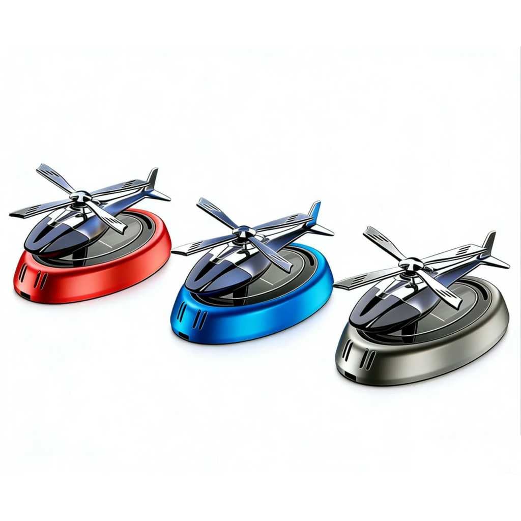 Helicóptero Aromatizador Solar Veicular Cheirinho Para Carro