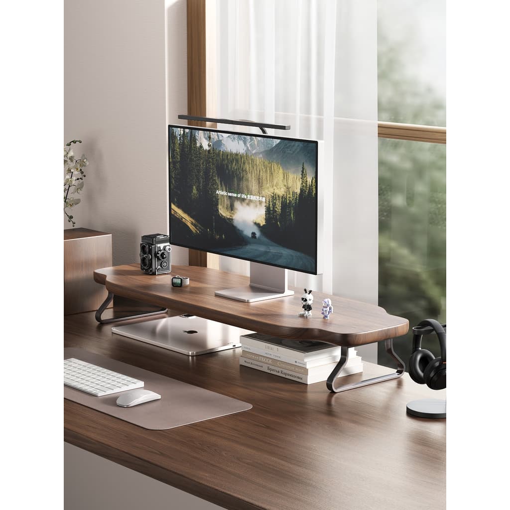 Monitor de rack elevado para computador de mesa Rack elevado Rack de armazenamento de mesa Posição de trabalho Suporte p