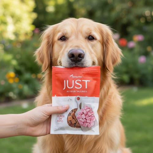 Petisco Natural Para Cães e Gatos - Carne de PATO em cubos - 55G