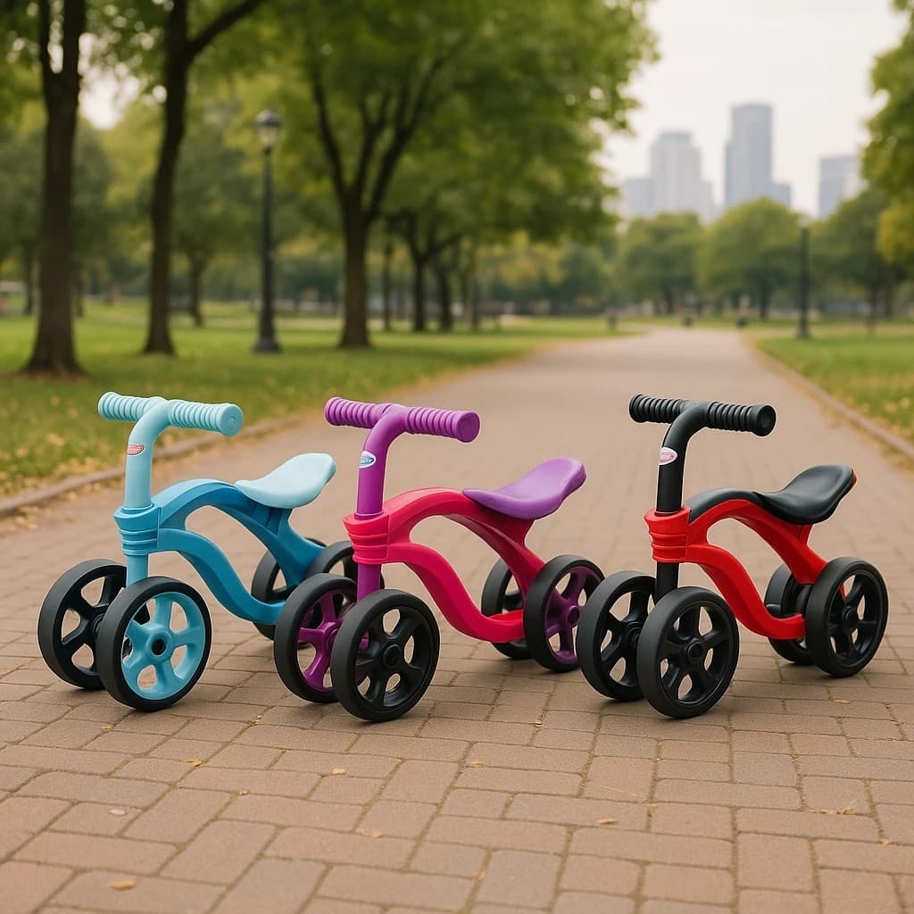 Bicicleta Infantil Triciclo Andador Motinha Carrinho Passeio Criança Rodas Brinquedo Equilíbrio Bebê